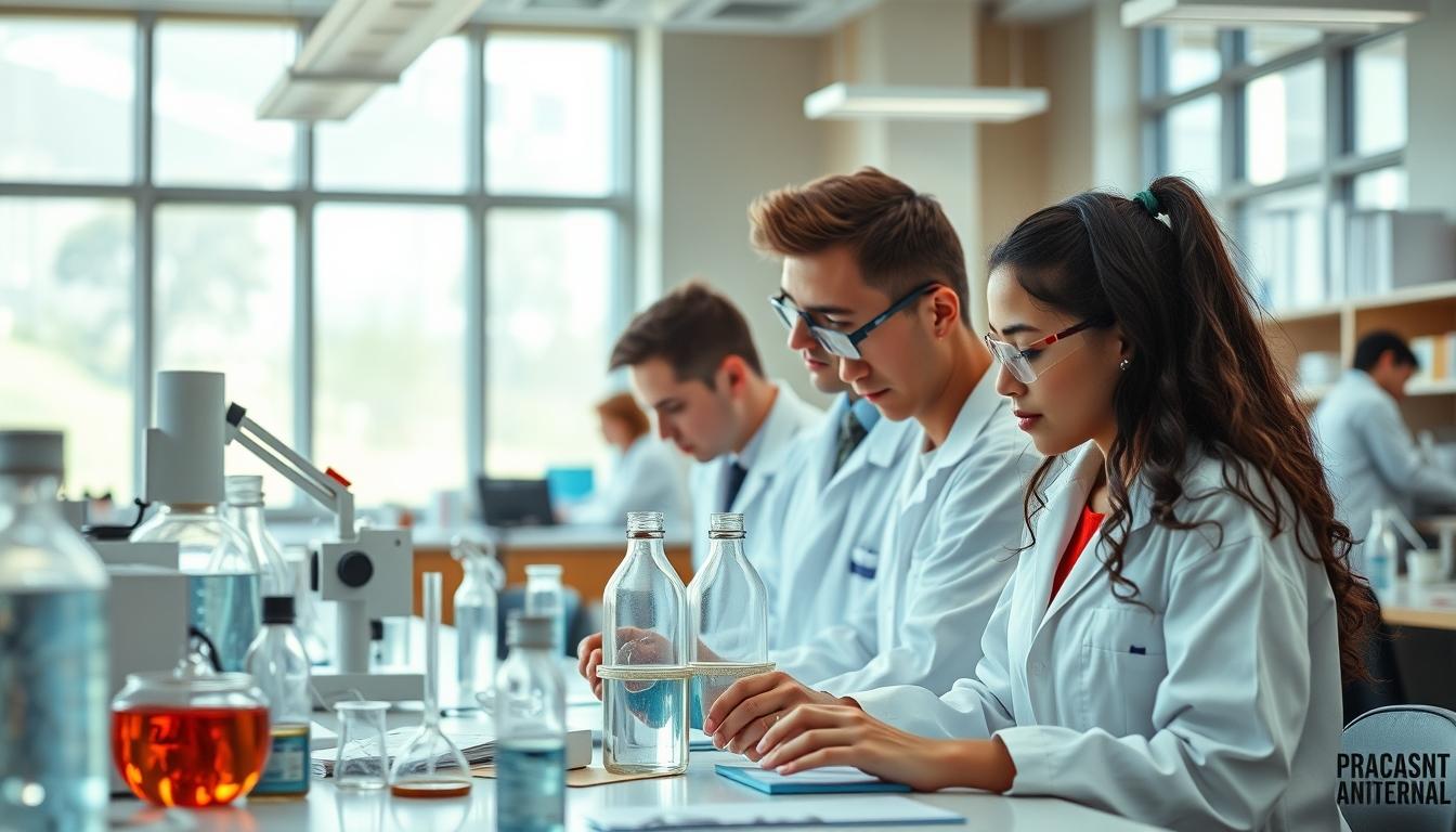 Student using learning strategies while studying